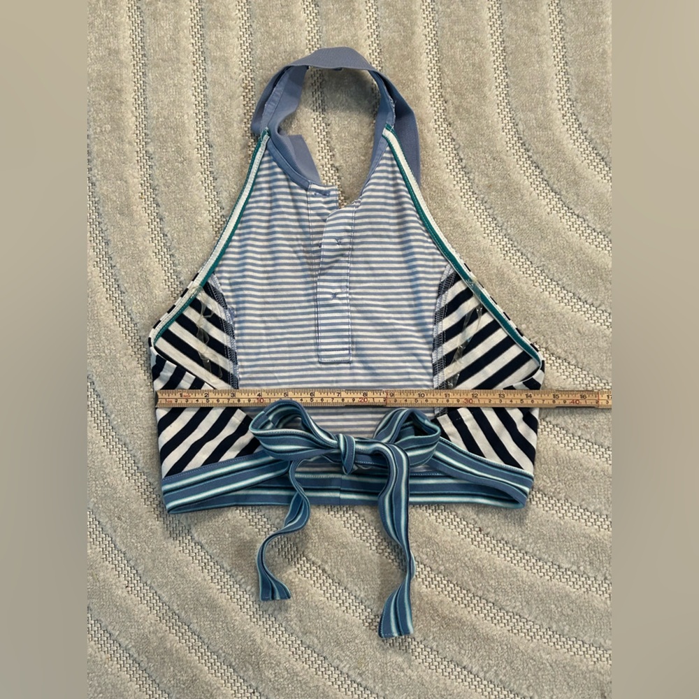 Vintage Y2K Ralph Lauren Polo Striped Cropped Halter Tie-Back Top - S/M - Picture 8 of 8